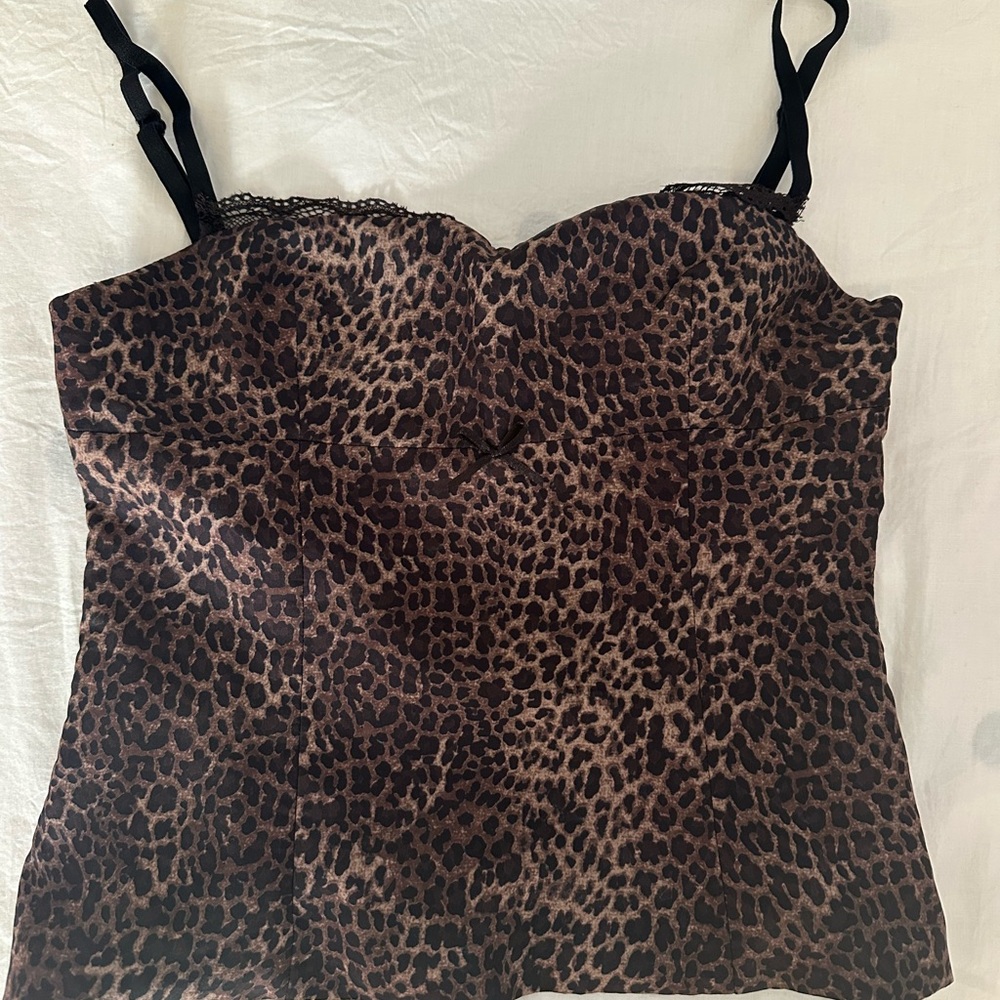 Zara Brown Leopard Print Camisole